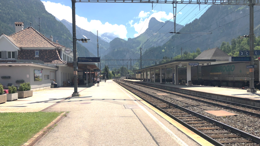 Bahnhofumbau Kandersteg